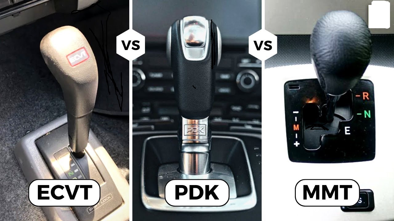Car with manual and automatic transmission | ECVT vs PDK vs MMT